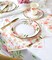 Floral Paper Plates and Napkins Party Supplies - Serves 16 - Flower Plates Floral Party Cups Knifes Forks Floral Baby Shower Decorations for Girl Pink and Gold Bridal Shower Tea Party Birthday